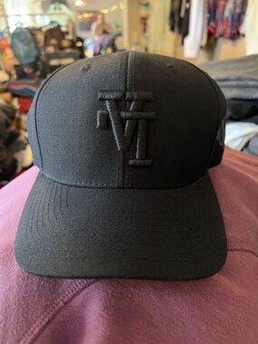 KILL THE HYPE LA UPSIDE DOWN LOGO BLACK A-FRAME SNAPBACK